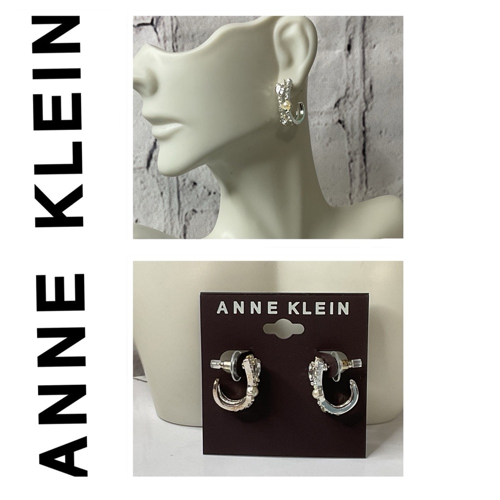 🐘🐘 Anne Klein Silver Hoop Earrings